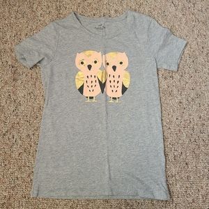 J. Crew Twin Owl Collection Tee Size XS